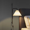 Marset Funiculi Fabric wall lamp, white/black