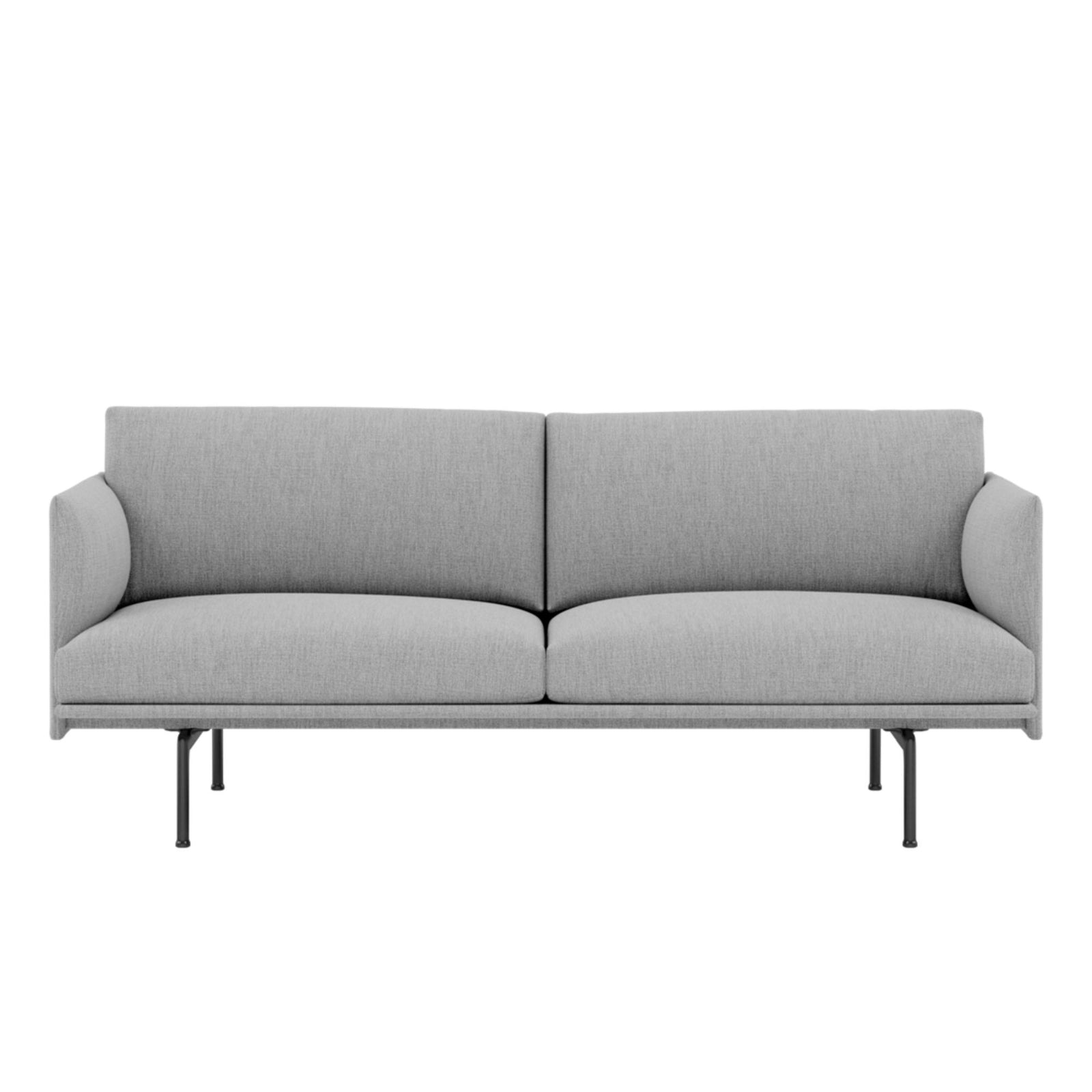 Muuto Outline Studio Sofa, Fiord151/Black w170xd76xh71cm