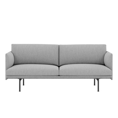 Muuto Outline Studio Sofa, Fiord151/Black w170xd76xh71cm