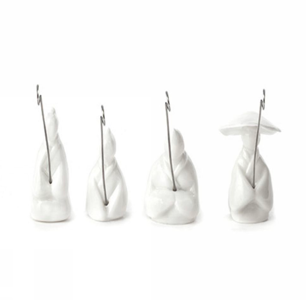 Kikkerland Fisherman Tea Bag Hanger . Set of 4