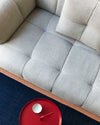 Hay Quilton 3-seater Sofa, Linen Grid Adriatic Blue