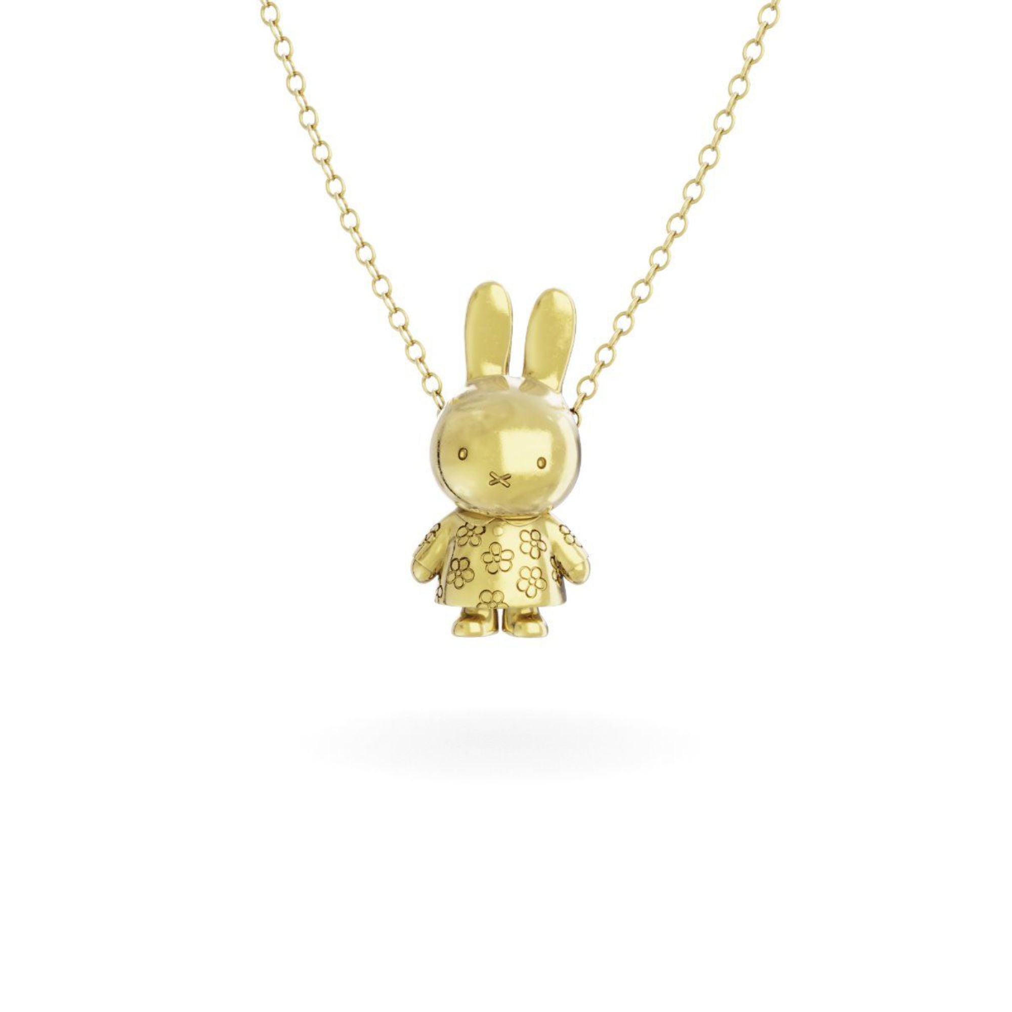 Miffy 18Ct Gold Vermeil Necklace Set , Flower Body