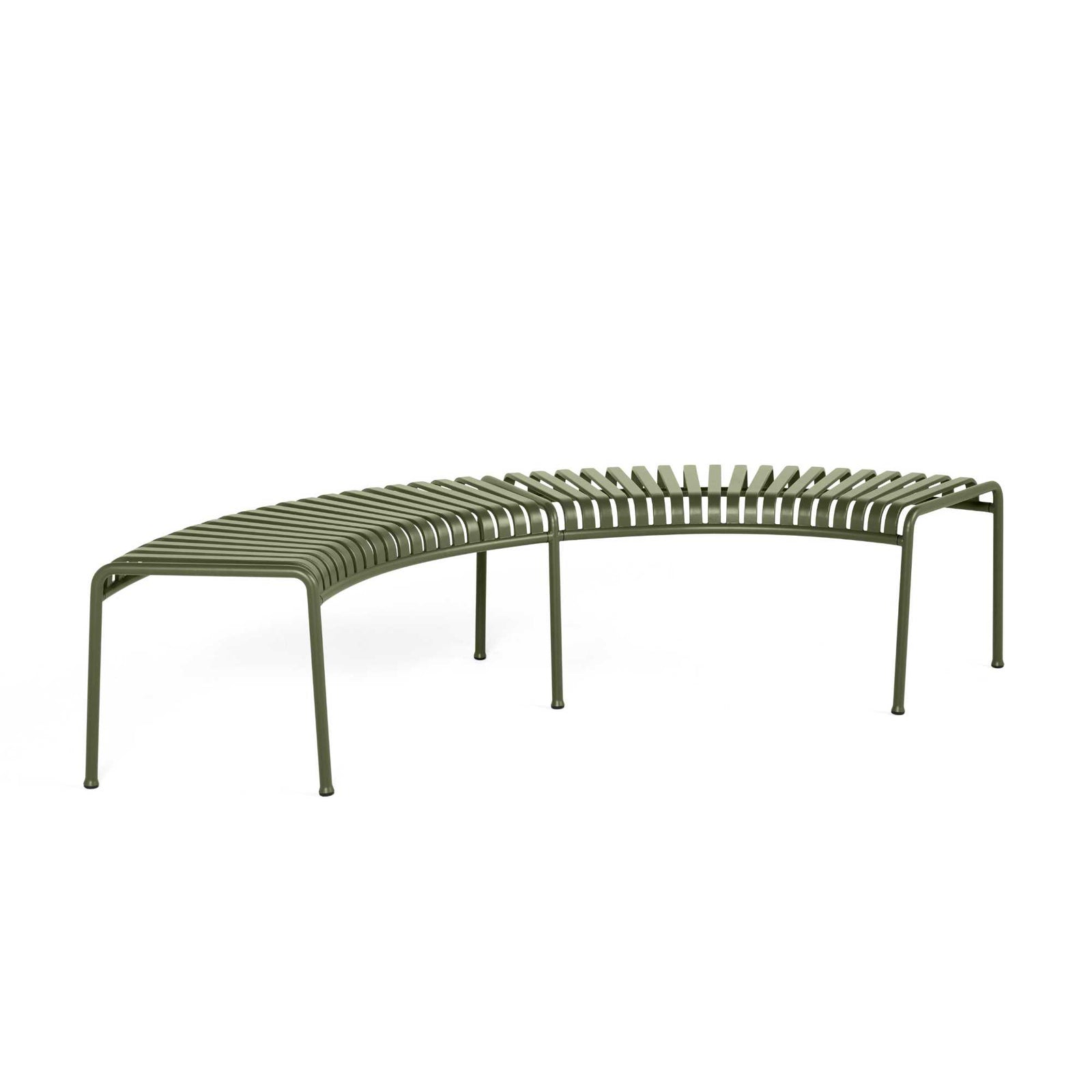 HAY Palissade Park bench (Set of 2), olive