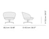 Muuto Oslo Lounge Chair Swivel Base, twill weave 990/black