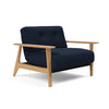 Innovation Living Ample Frej chair oak, 528 mixed dance blue