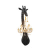 Qeeboo Giraffe in Love wall lamp, black