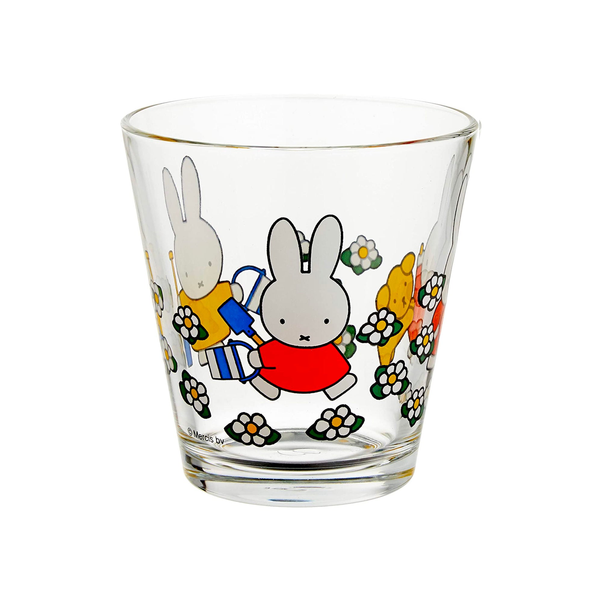 Dick Bruna x Space Joy Miffy drinking glass, garden (250 ml)