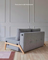 Innovation Living Cubed 160 Wood Sofa Bed, 525MixedDanceLightBlue w168xd98xh79cm