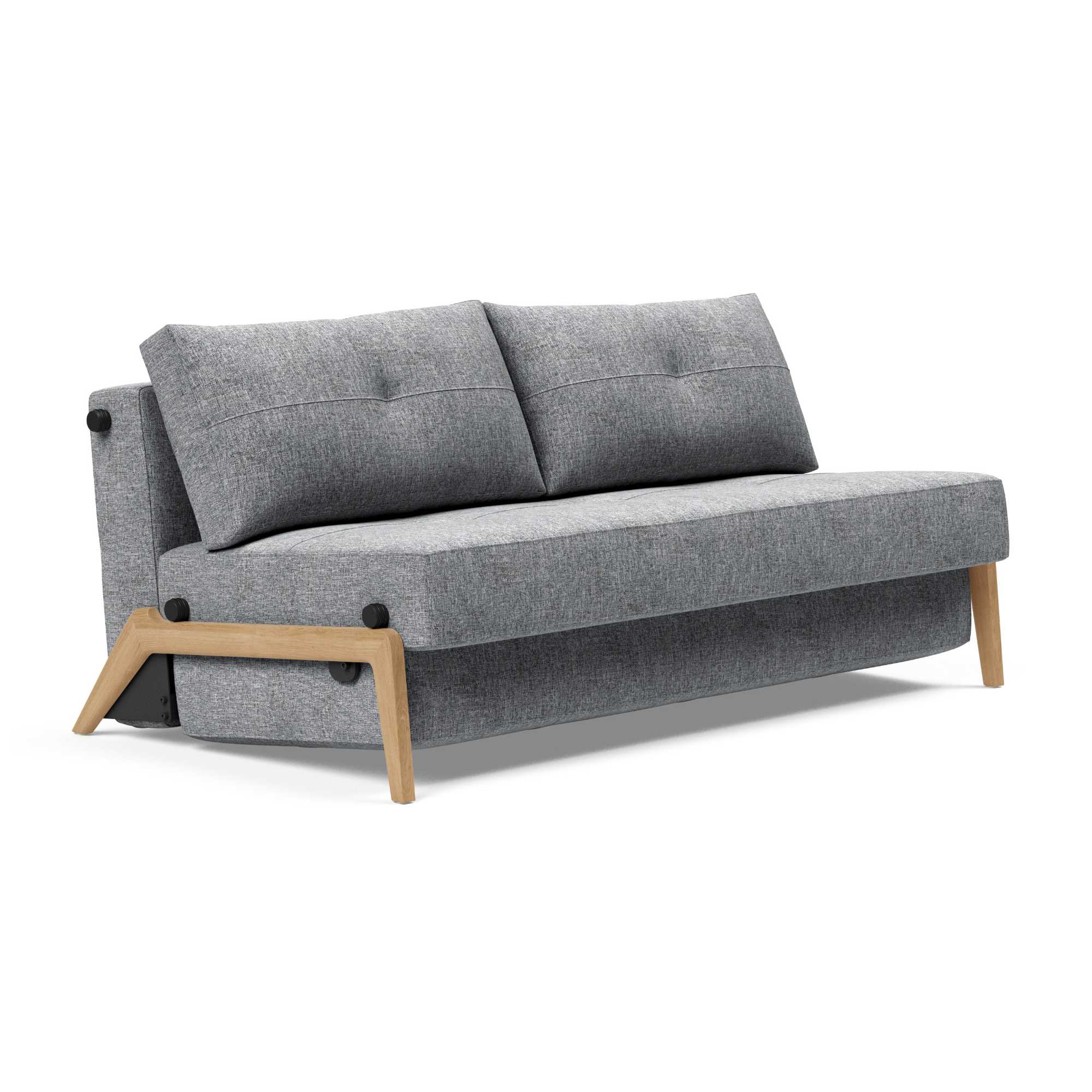 Innovation Living Cubed 160 Wood sofa bed, 565 twist granite
