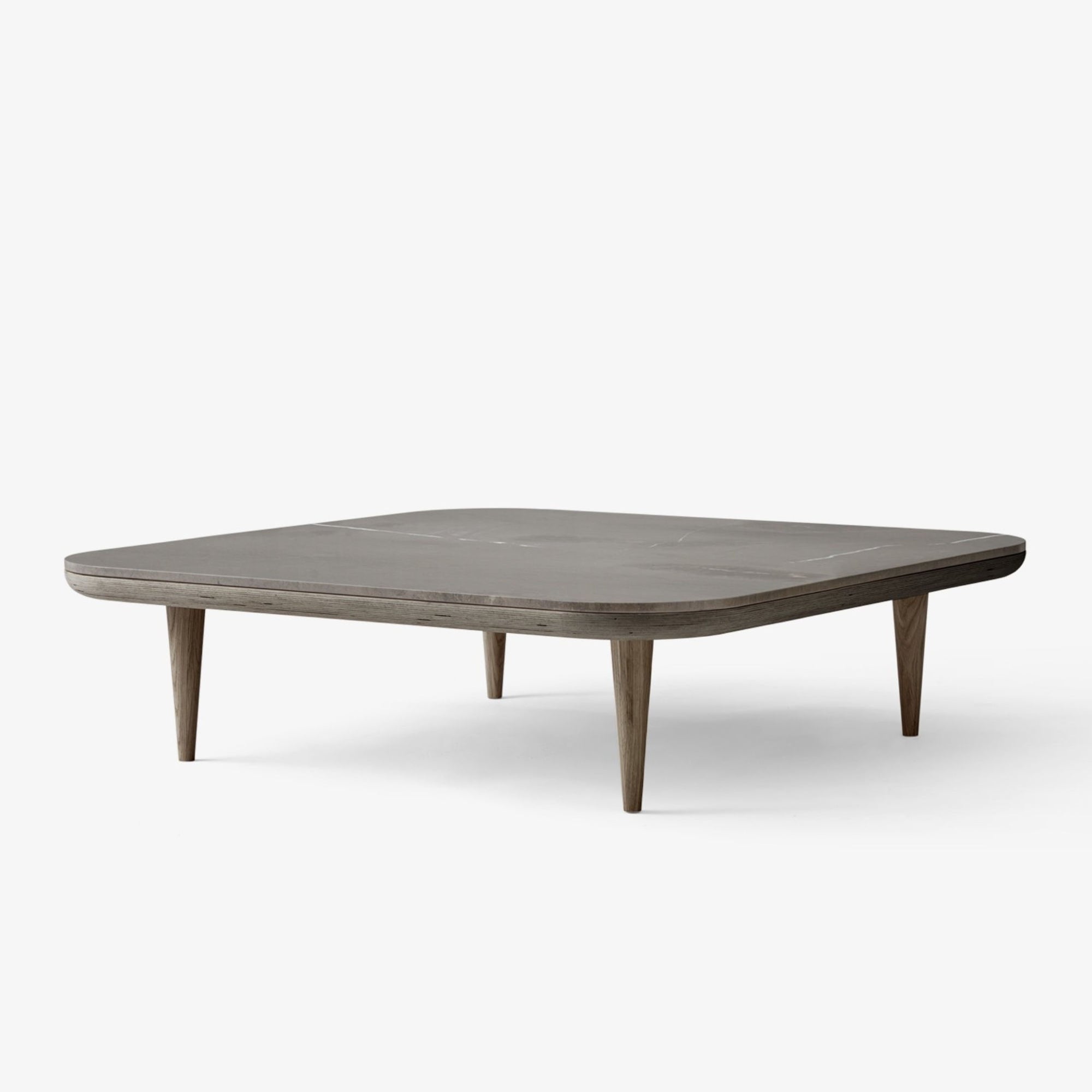 &Tradition SC11 Fly Coffee Table , Smoked Oiled Oak-Honed Azul Valverde Marble