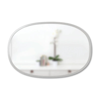 Umbra Hub Oval Mirror 61x91cm , Grey