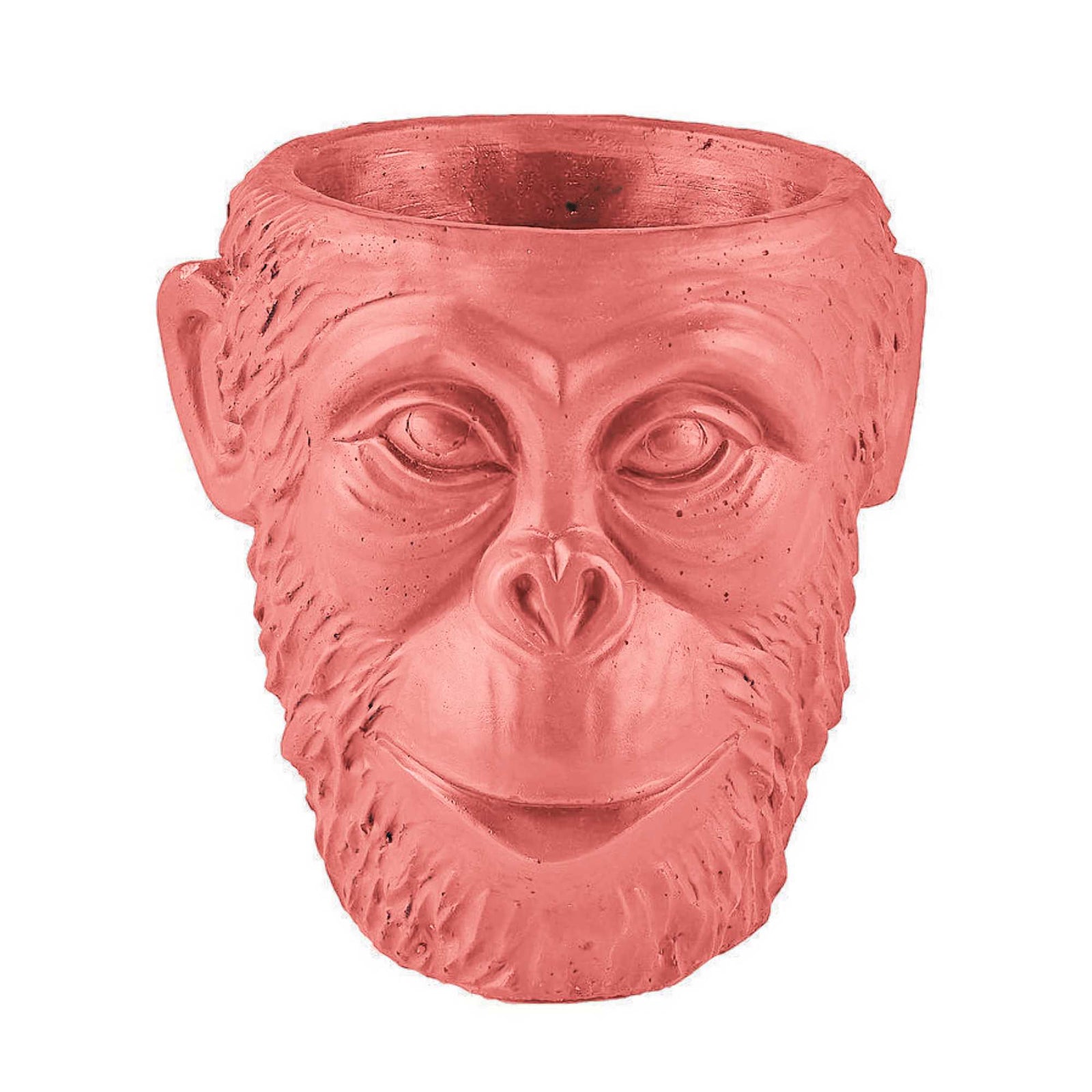 Villa Collection Gorilla Flower Pot, red