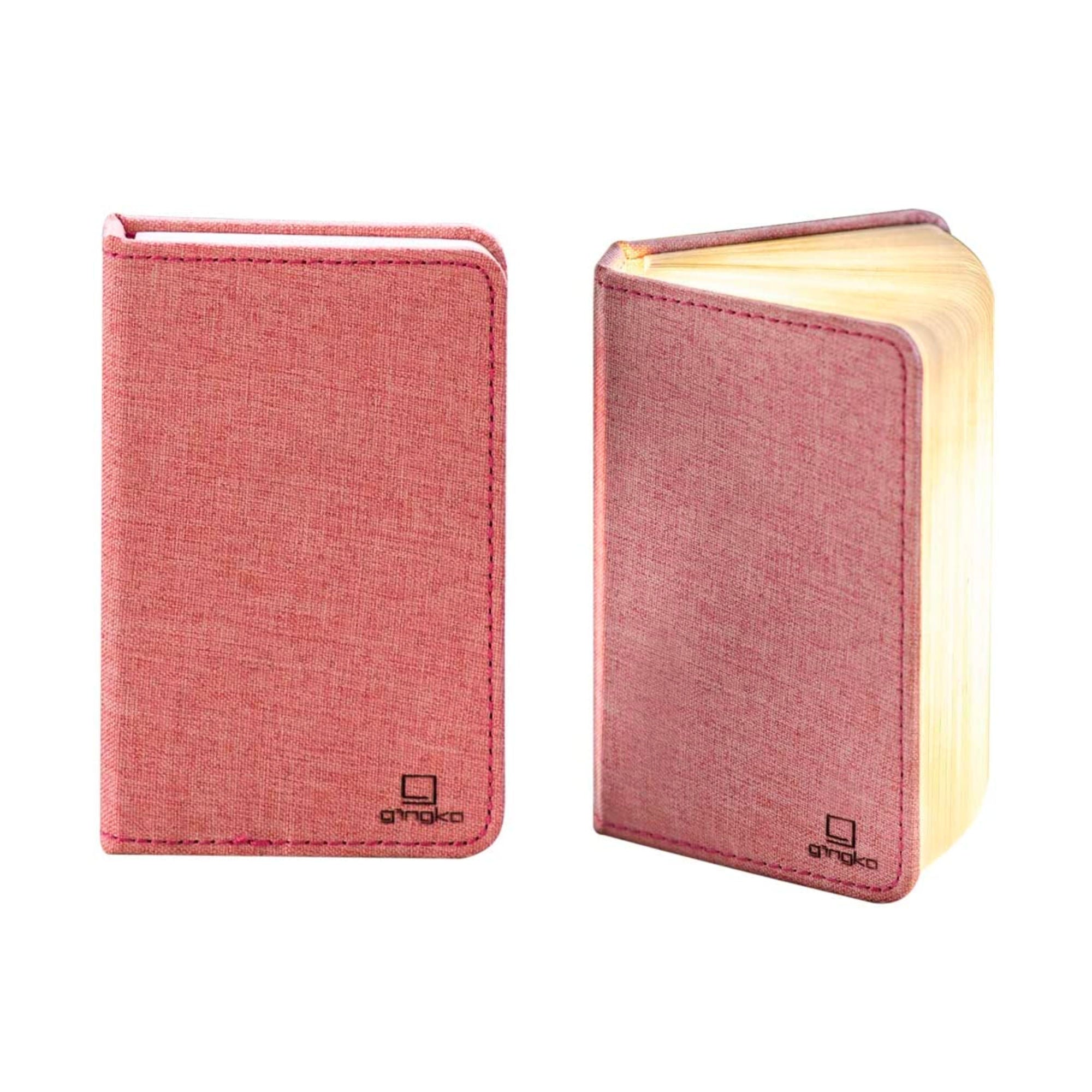 Gingko Smart Booklight Mini , Linen Pink