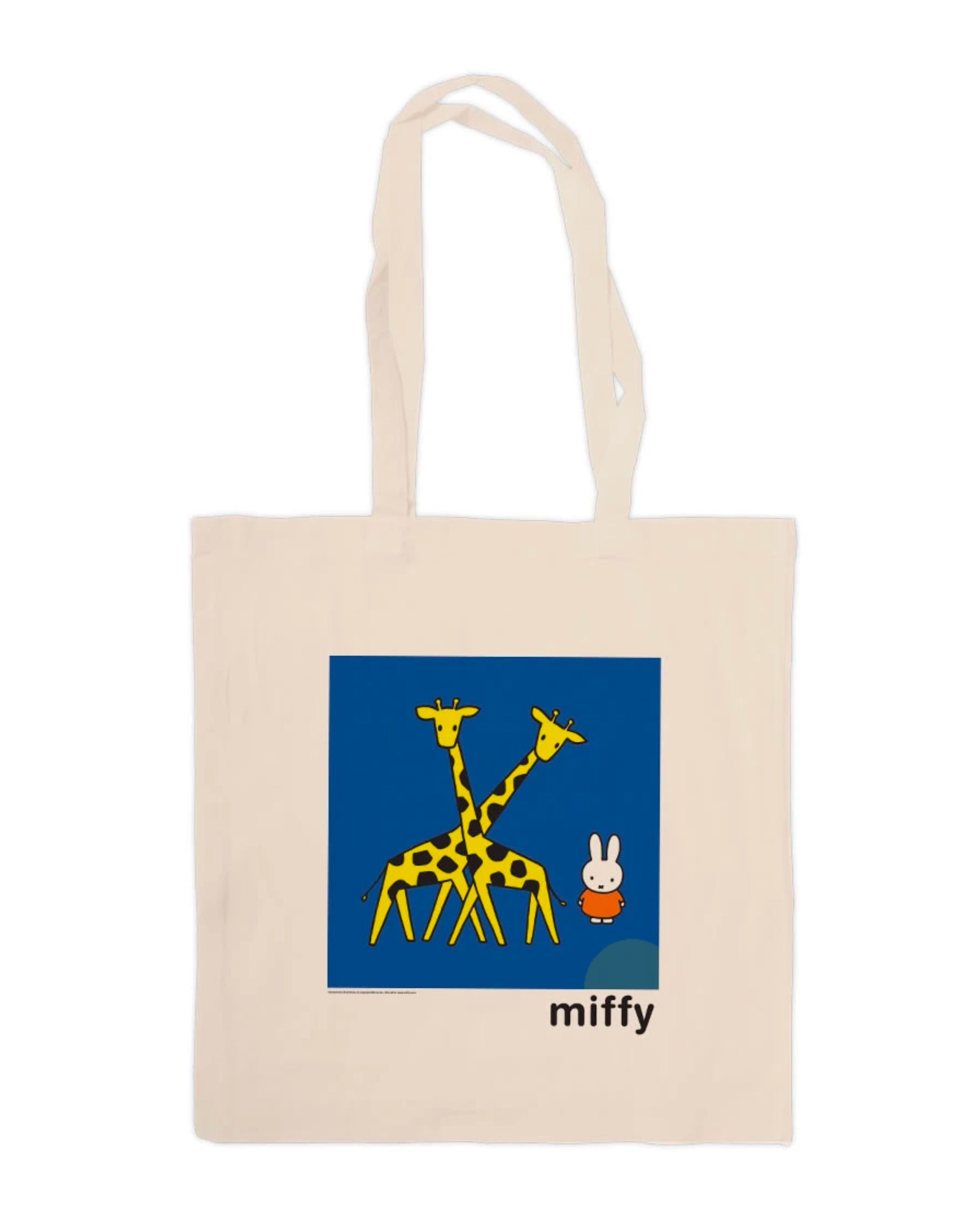 Star Edition Miffy canvas tote bag, miffy with two giraffes