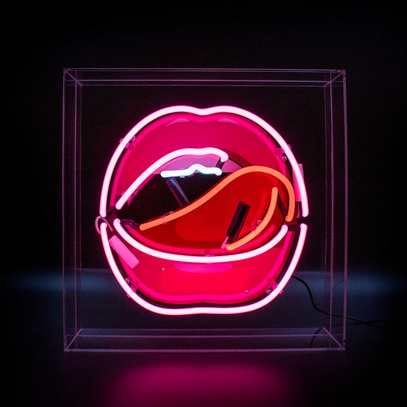 Locomocean Mouth w. Graphic Acrylic Box Neon Light