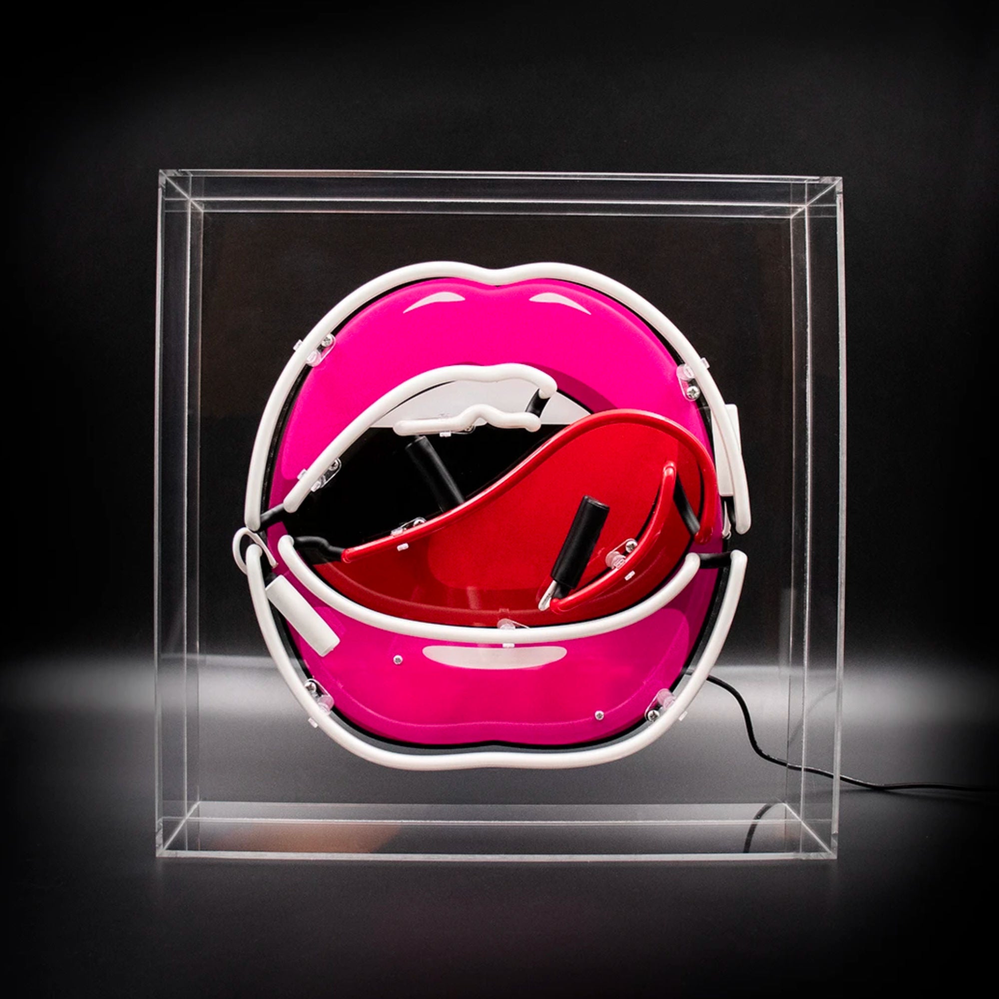 Locomocean Mouth w. Graphic Acrylic Box Neon Light