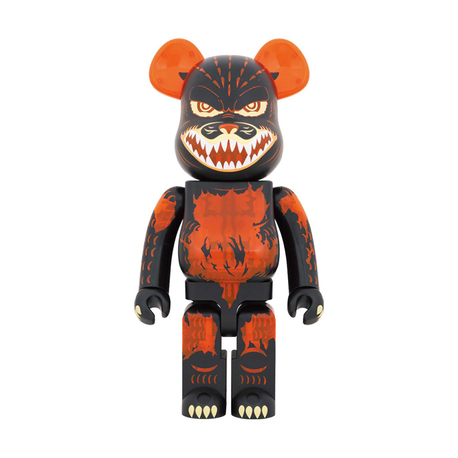 BE@RBRICK Godzilla from Godzilla vs Destoroyah (Meltdown: Clear orange ver.) 1000%