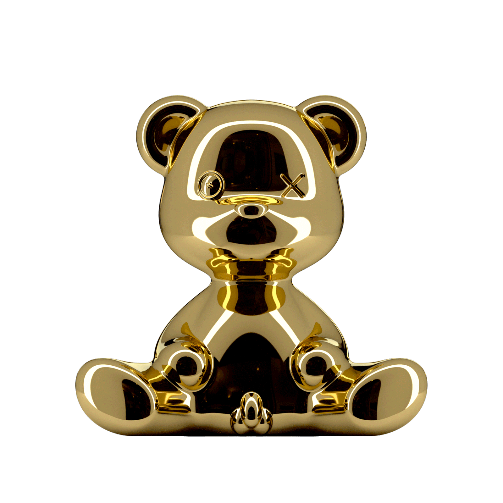 Qeeboo Teddy Boy Table Lamp Metal , Gold