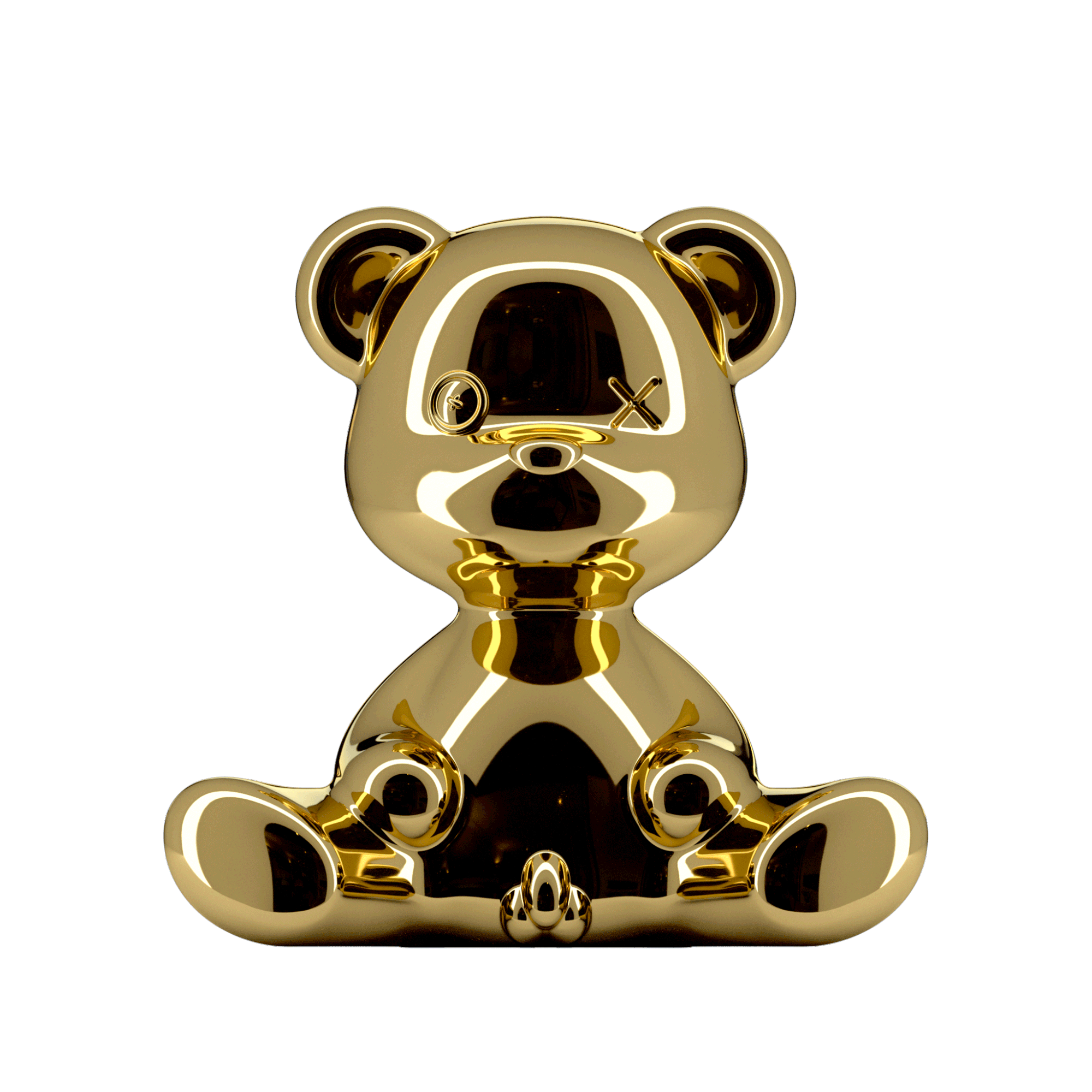 Qeeboo Teddy Boy Table Lamp Metal , Gold