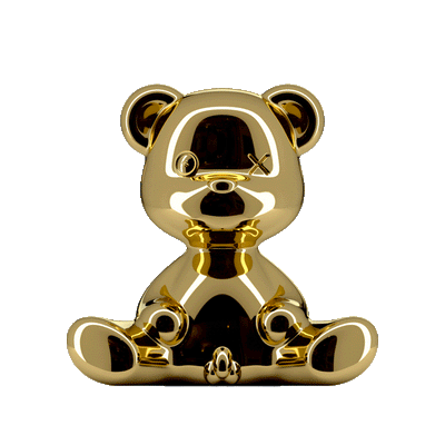 Qeeboo Teddy Boy Table Lamp Metal , Gold