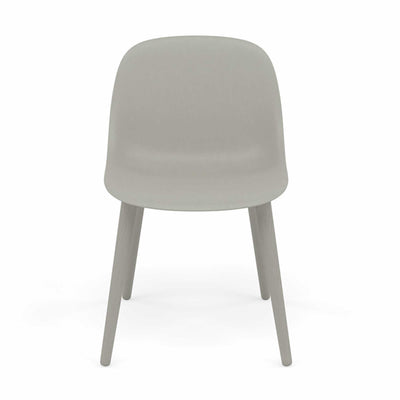 Muuto Fiber Side chair wood base, grey/grey