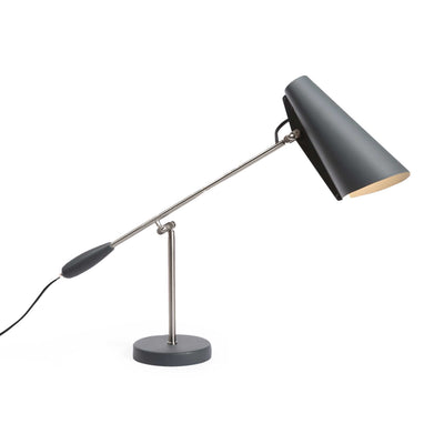 Northern Birdy table lamp, gery/metallic