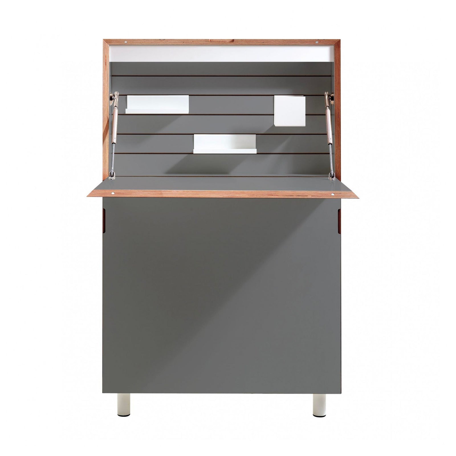 Mueller Flatmate Wall Desk (build-in led + 1 socket + 2 usb-port), Anthracite