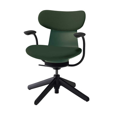 Kokuyo Inglife Office Chair Upholsltery Back with Arm, green