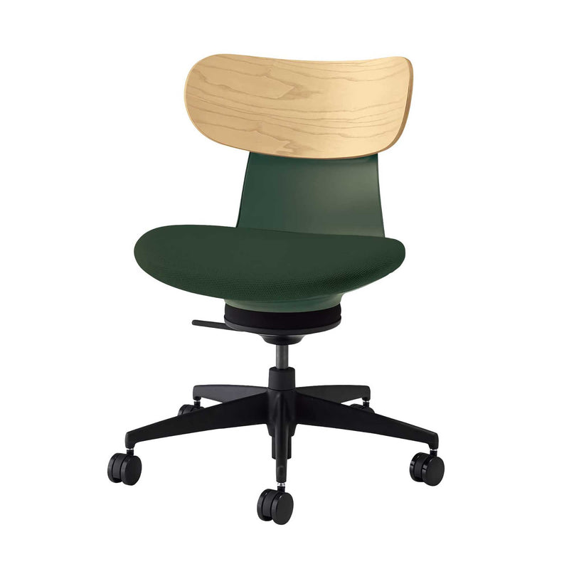 Kokuyo Inglife Office Chair Plywood Back, green