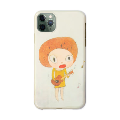 Yoshitomo Nara 2020 mobile case for iPhone 11 Pro Max, Guitar Girl/Cheer up! YOSHINO!