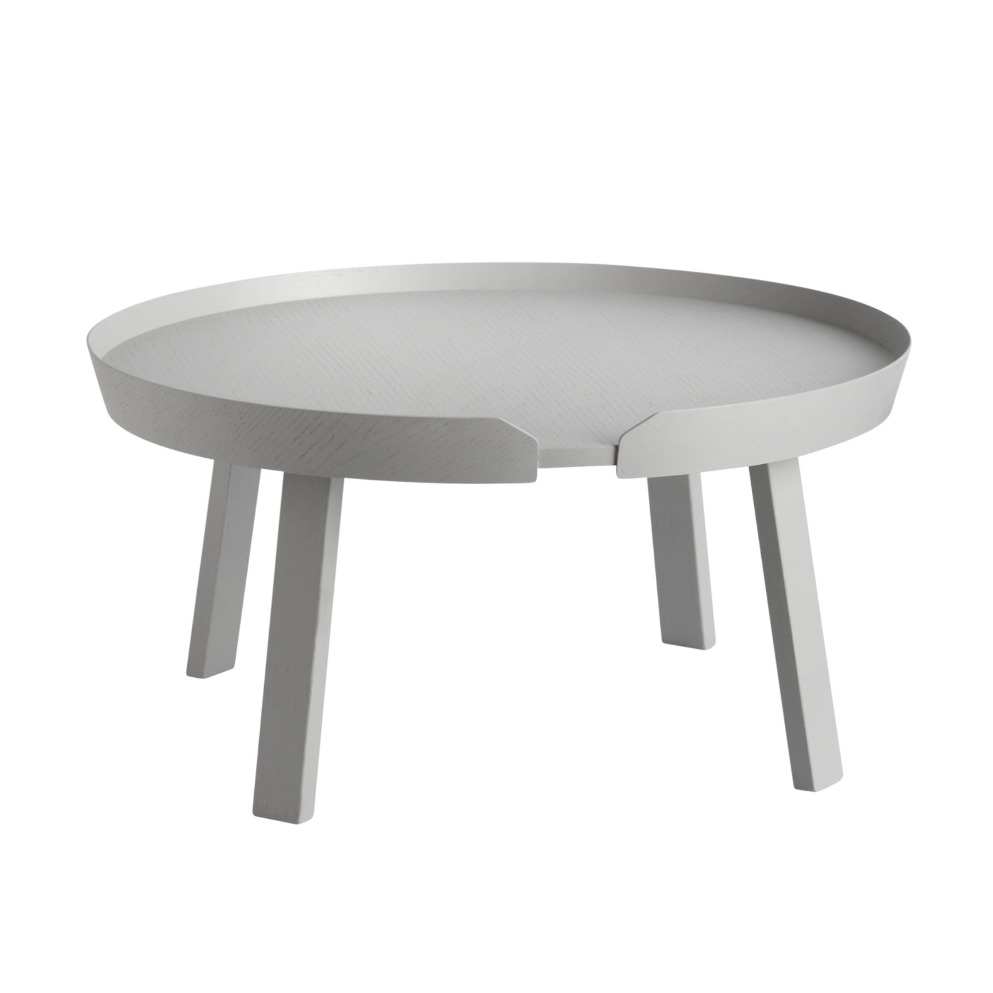Muuto Around coffee table large, grey (Ø72 cm)