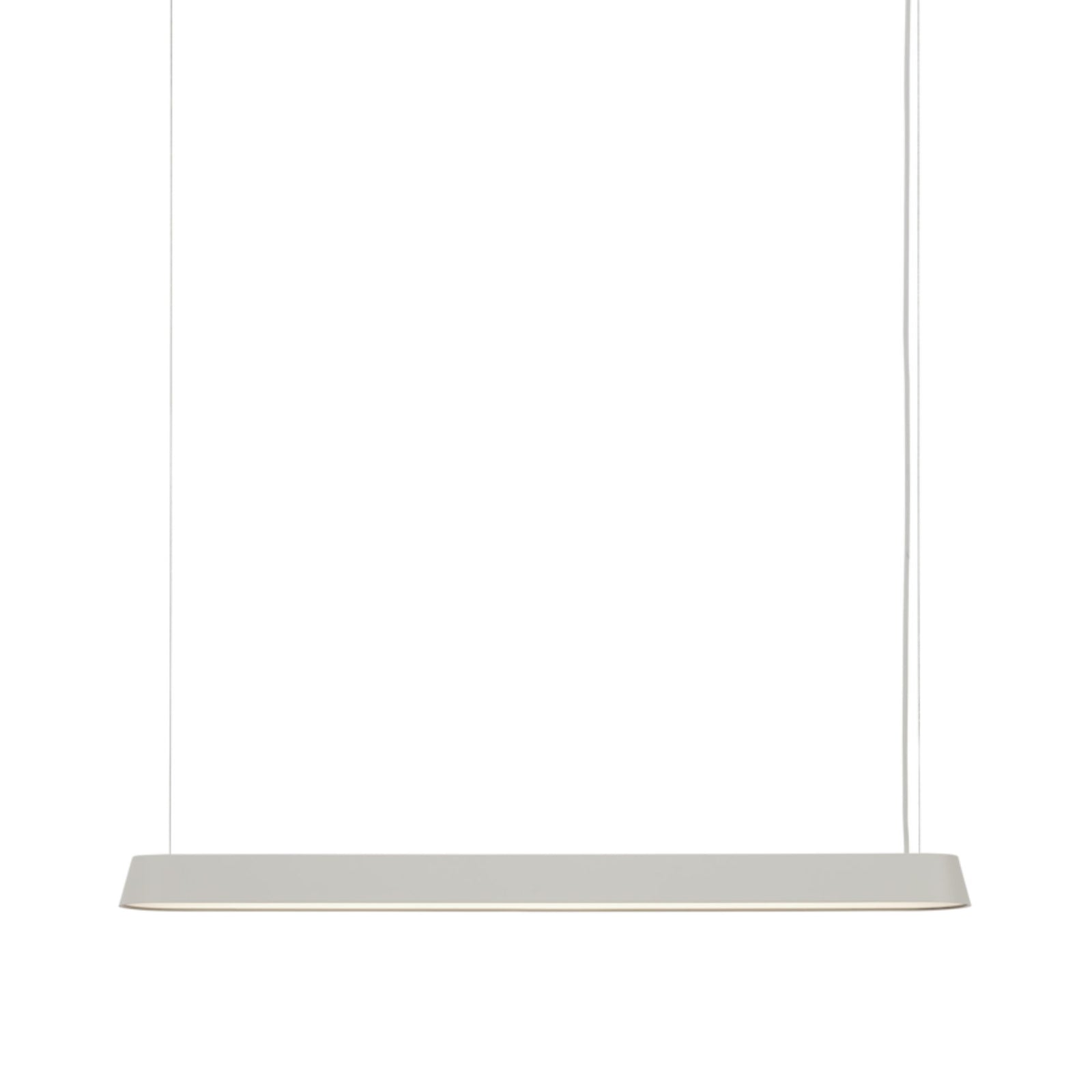 Muuto Linear pendant lamp, grey (87.2 cm)