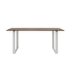 Muuto 70/70 table, solid smoked oak/grey (170x85 cm)