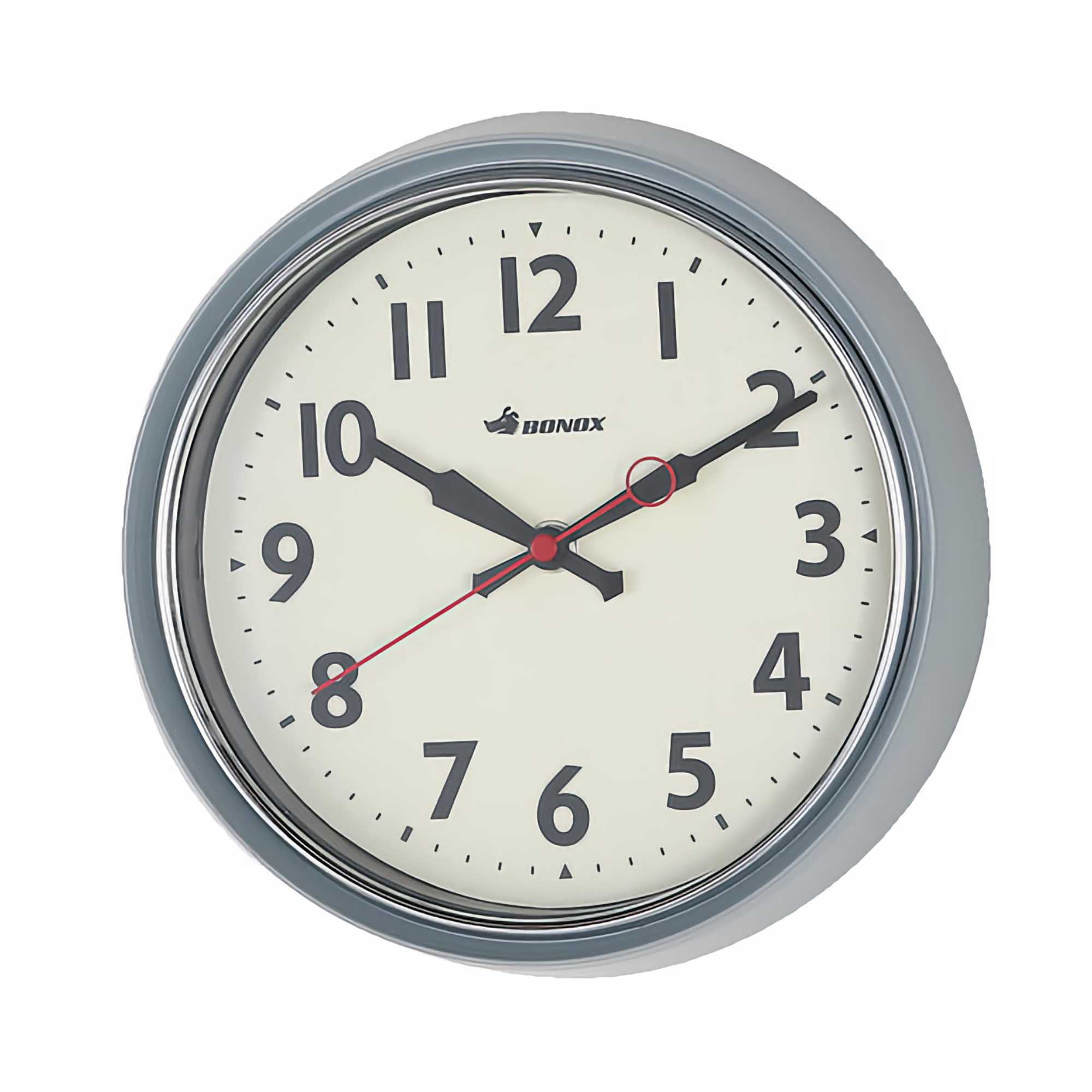 Dulton Bonox Wall Clock, classic grey