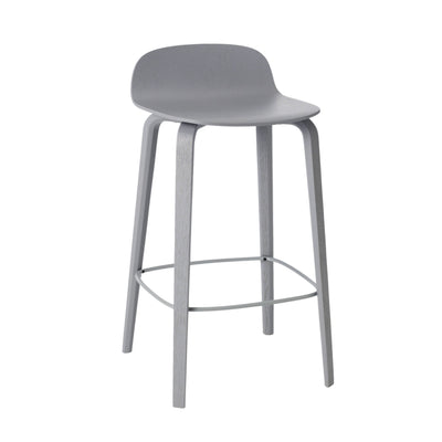 Muuto Visu counter stool, grey/grey (65 cm)