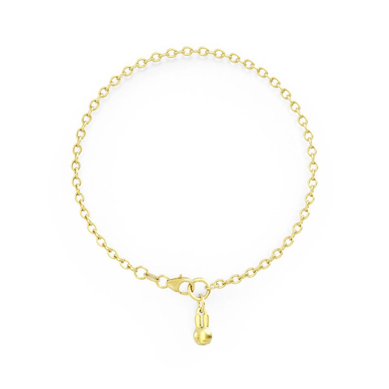 Miffy 18CT gold bracelet, single (19 cm)