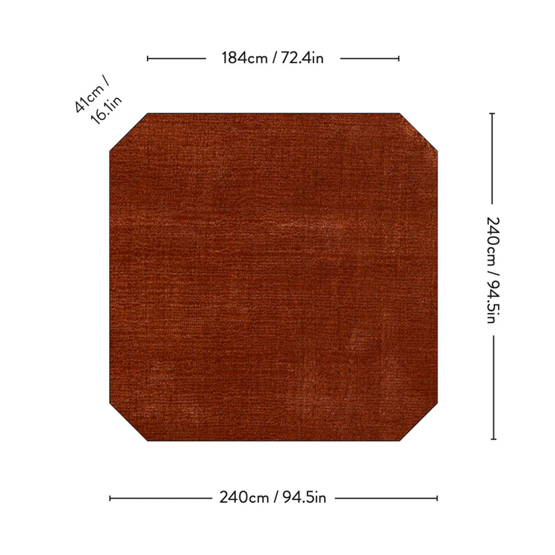 &Tradition AP6 The Moor Rug , red heather (240x240 cm)