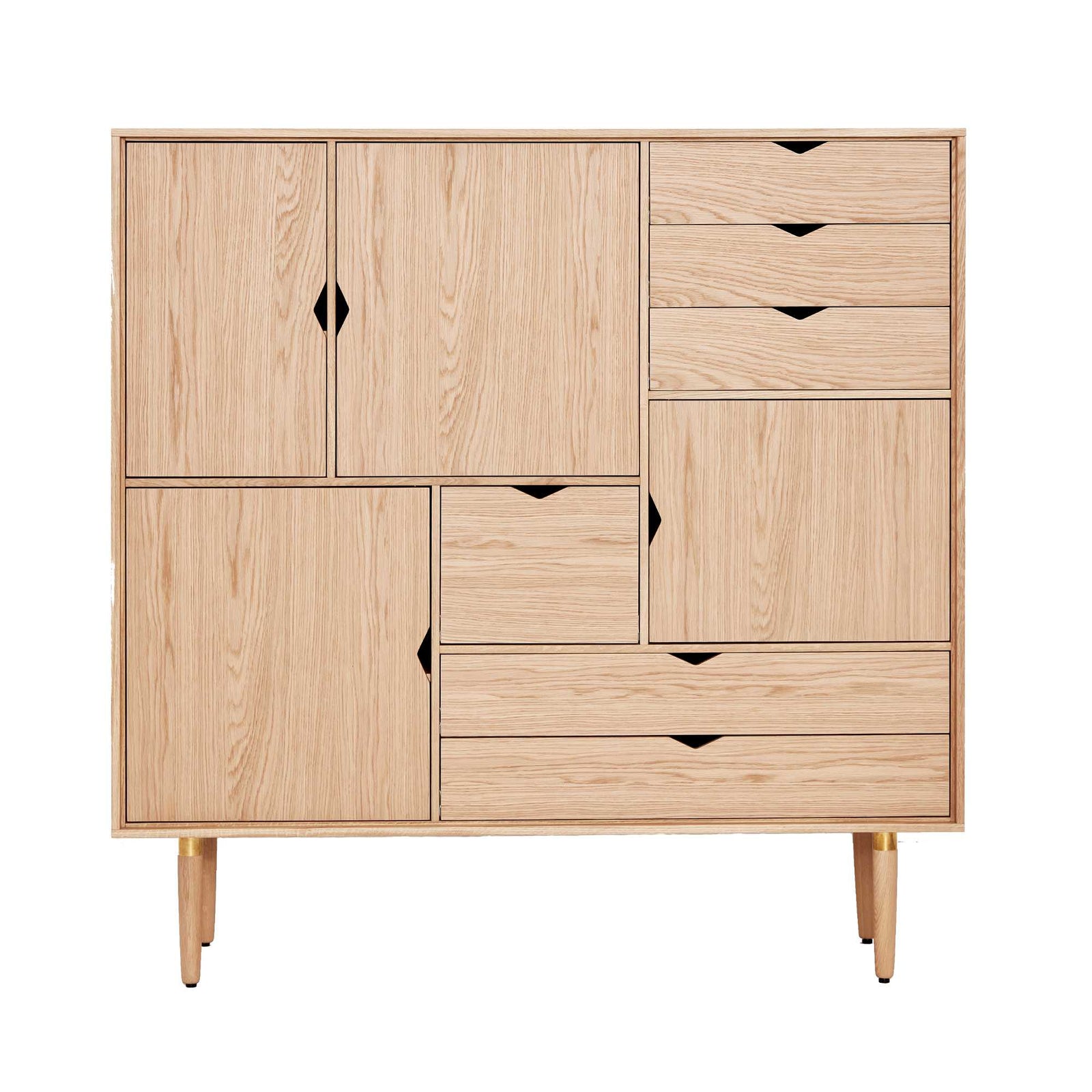 Andersen Unique highboard, oak/oak