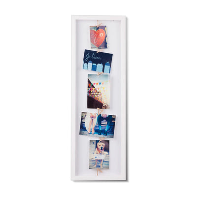 Umbra Clothesline Flip photo frame, white
