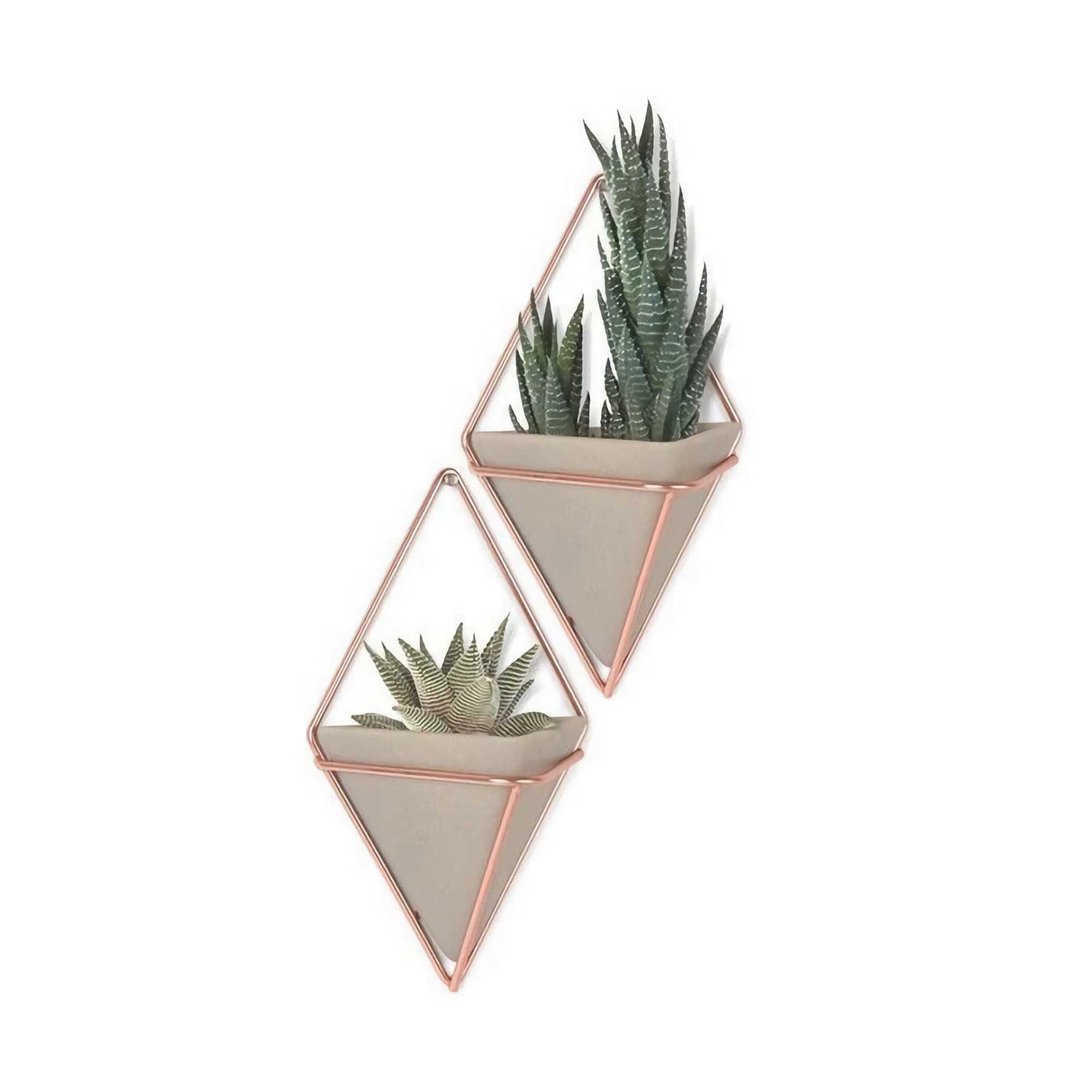 Umbra Trigg wall vessel small, copper/concrete (Set of 2)
