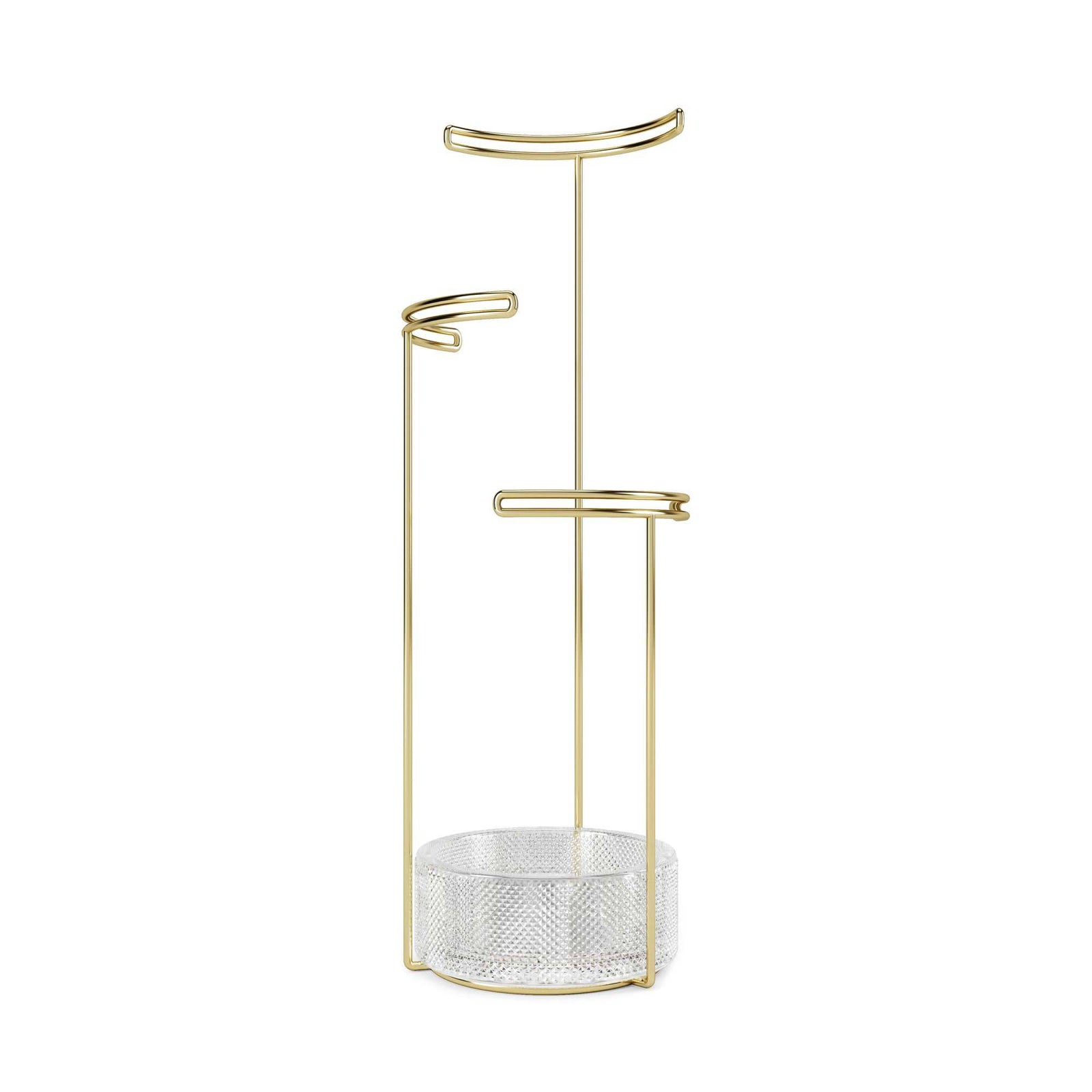 Umbra Tesora jewelry stand, brass