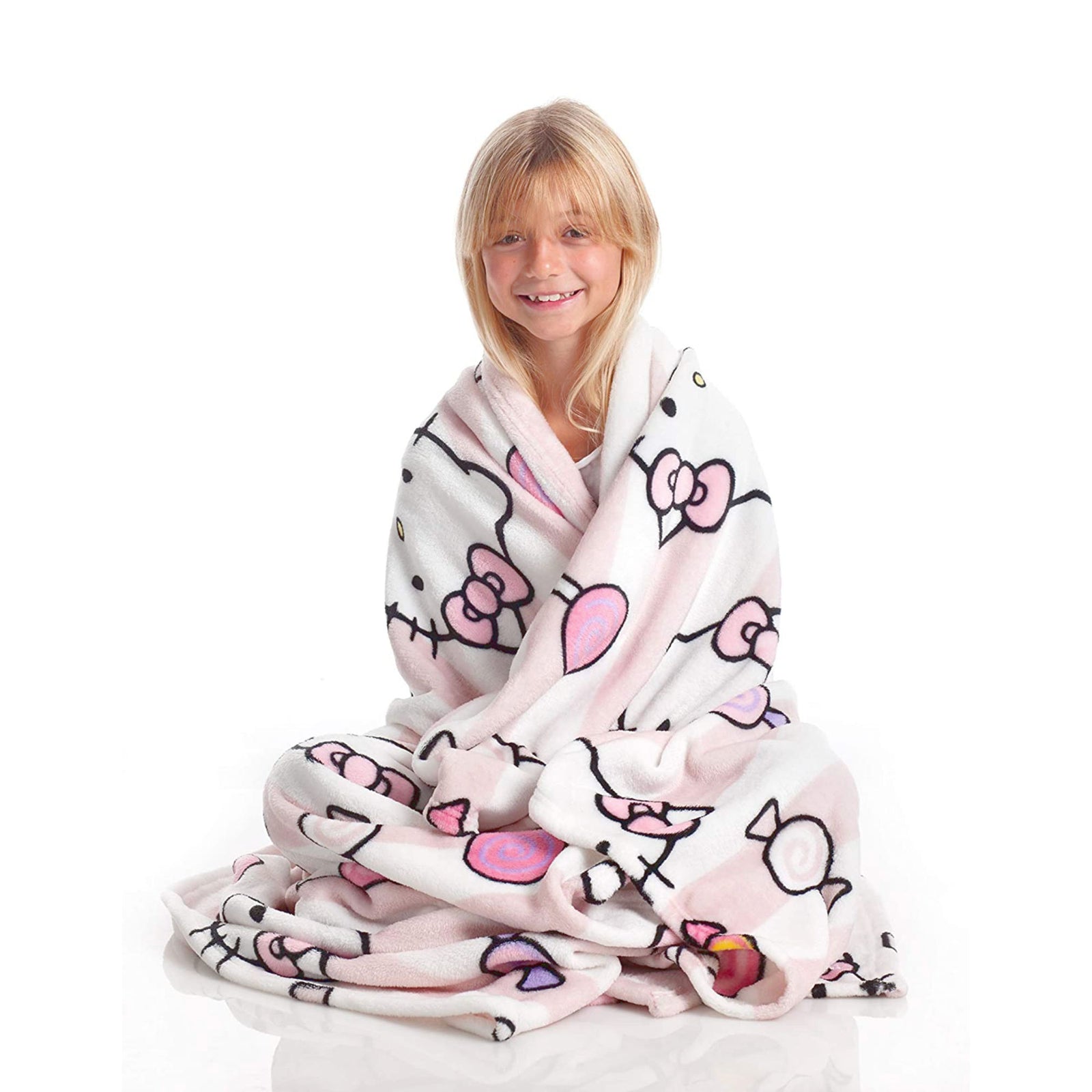 Kanguru Hello Kitty plaid blanket for kids