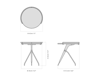 Audo Copenhagen Umanoff Side Table (45 cm)