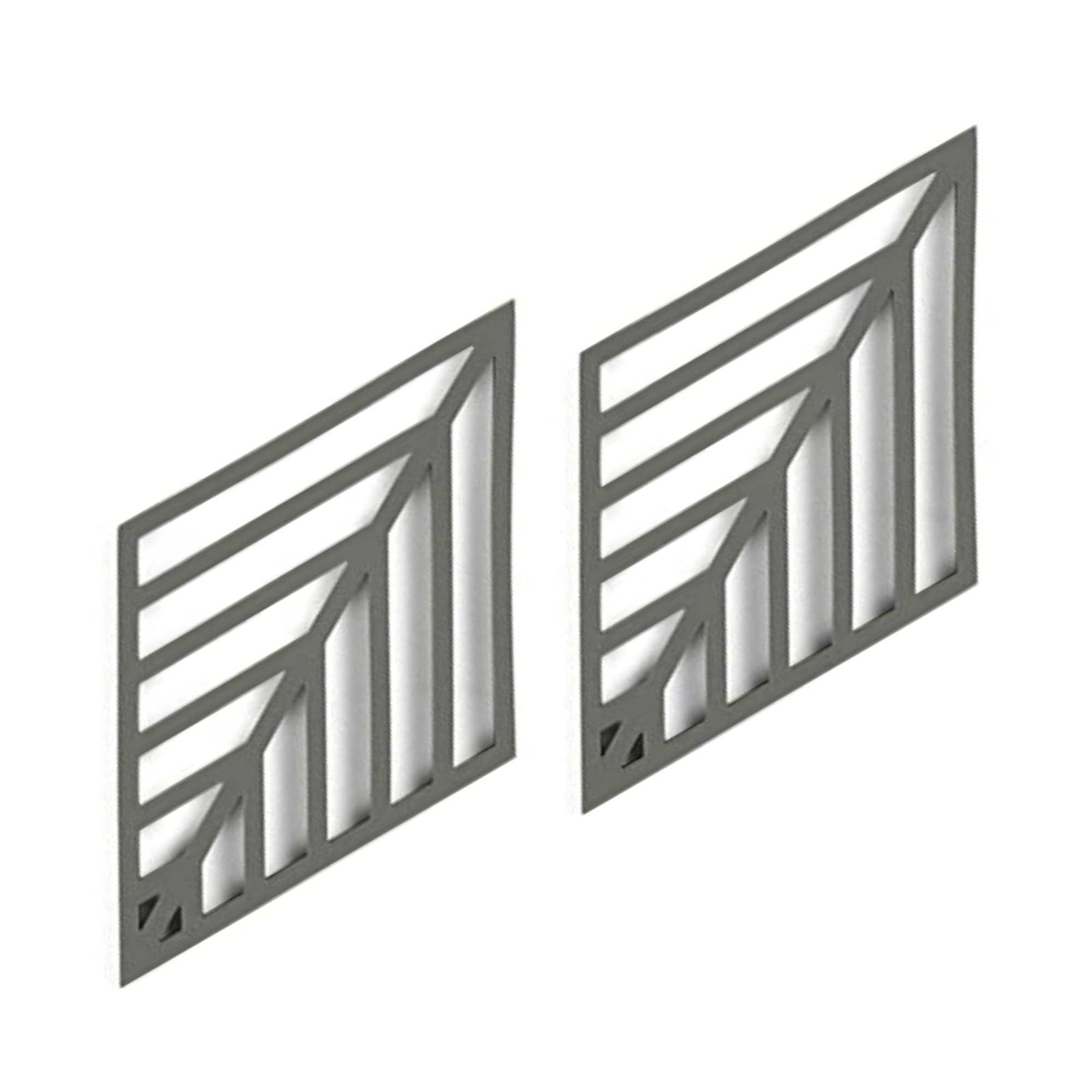 Zone Denmark Rhombus Leaf trivet, olive taupe (set of 2)