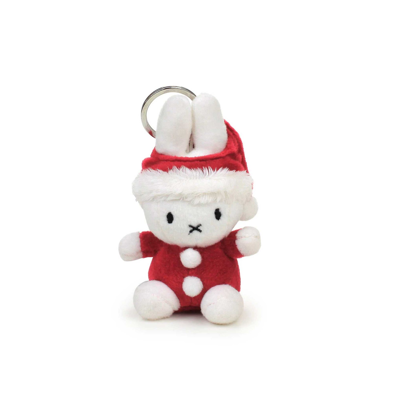 Miffy Sitting Keychain, Santa