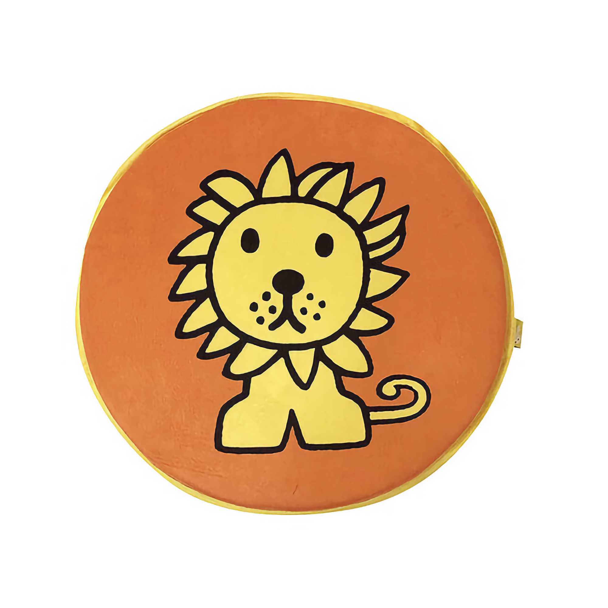 Miffy circle seat cushion, lion (38.5 cm)