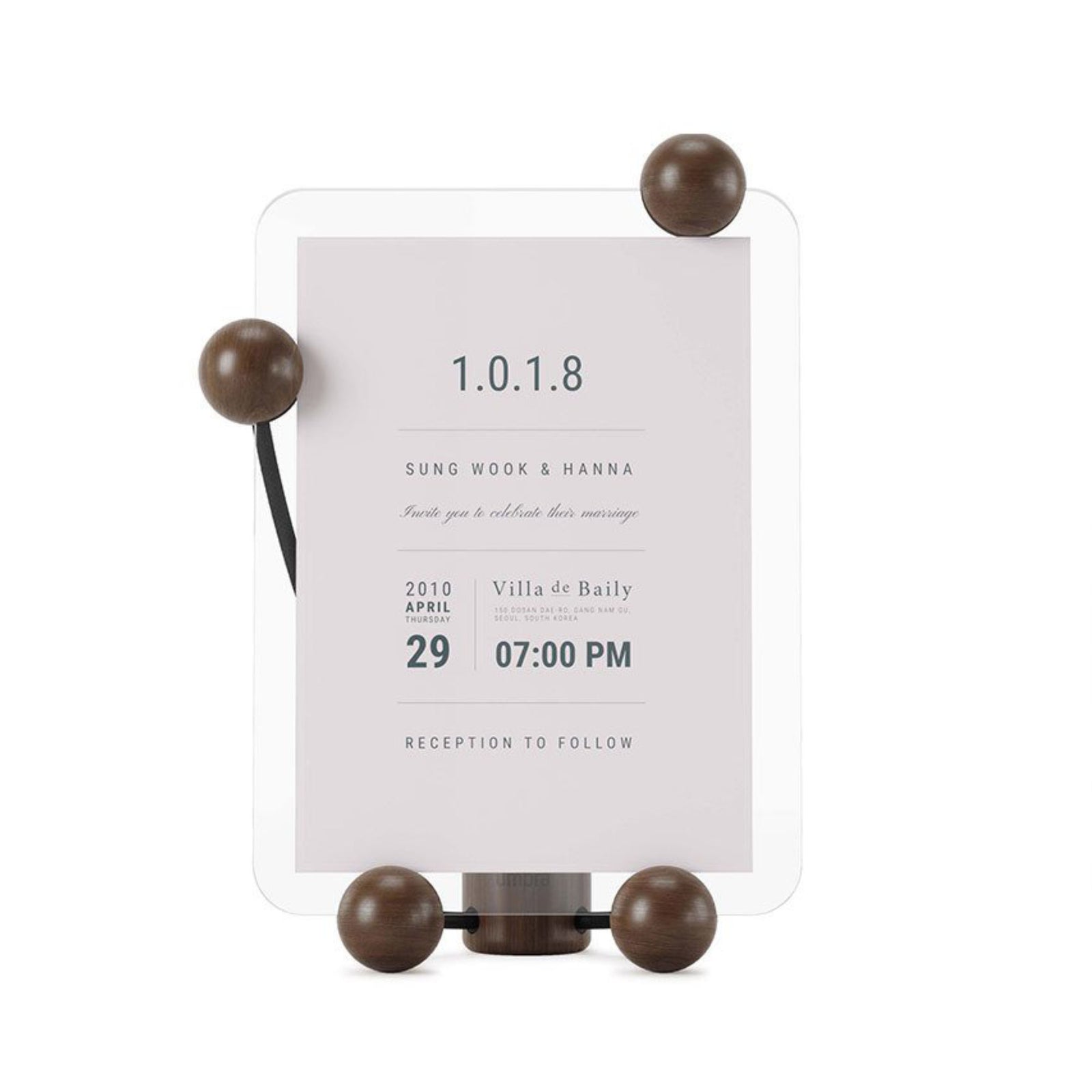 Umbra Woody Desk Photo Desk Large, Black/Walnut