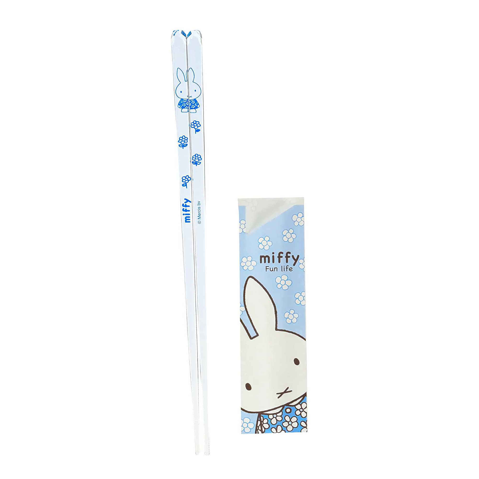 Miffy Fan Life Clear Chopsticks, blue