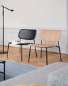 HAY Soft Edge 10 lounge chair, black stained oak/black steel