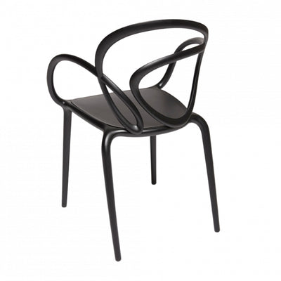 Qeeboo Loop chair, black (outdoor)